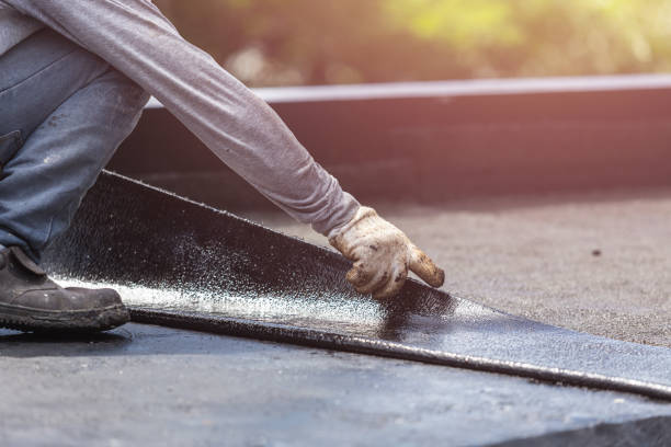 Professional Basement Waterproofing technician working in Woodland, WI